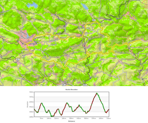 fietsroute kaart